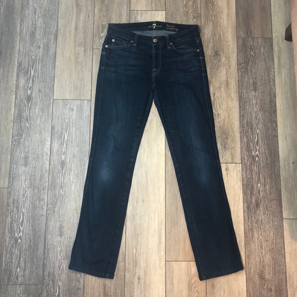 7 For all Mankind Kimmie Straight Leg Jean Size 29 - Picture 1 of 8